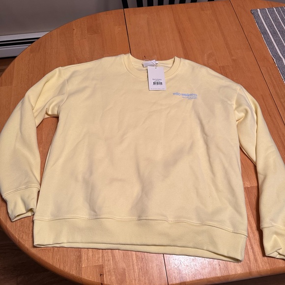 Wilo wellness Soft Yellow Crewneck Sweatshirt - Picture 1 of 6